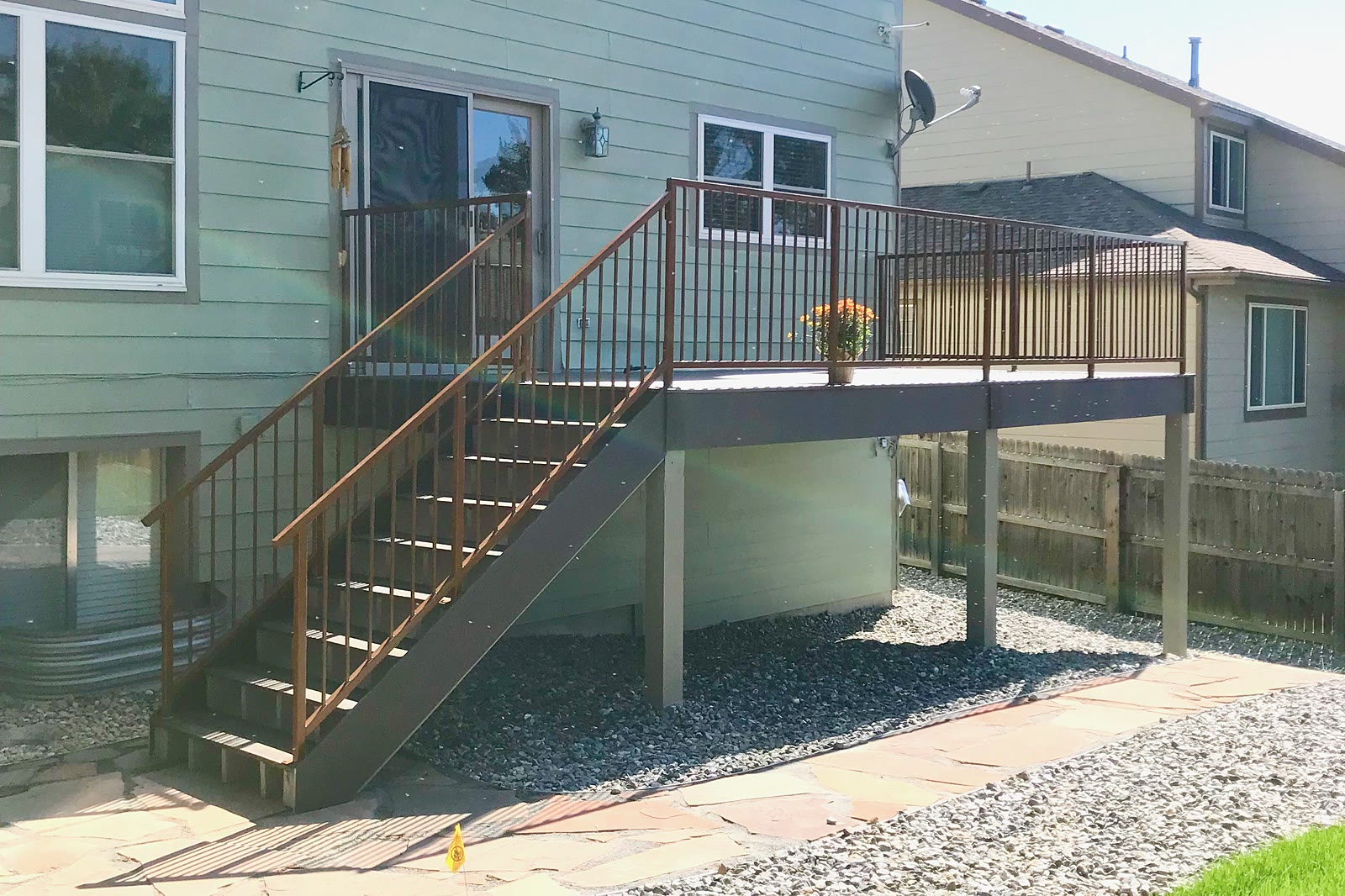 The Brown residence after